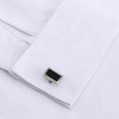 Mens Classic French Cuffs Solid Dress Shirt vered Placket F