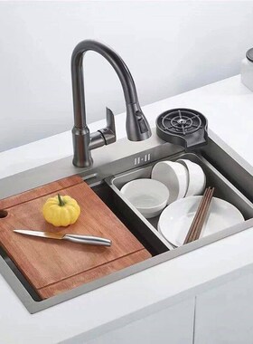 Kitchen Faucet Single Hole Pull-Out Spout Kitchen Sink Mixer