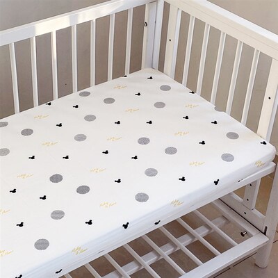 Cotton Fitted Crib Sheet Kid Baby Bedsheet Cover Mattress
