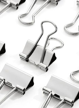 5-30Pcs Binder Clips File Metal Paper Clips Silvery Paper Cl