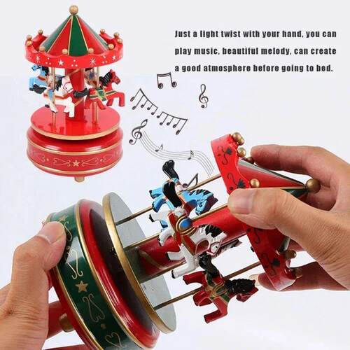 Christmas Carousel Toys Automatic Merry-Go-Round Music Boxes