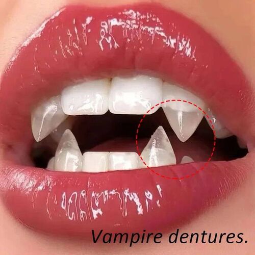 Vampire Teeth Fangs Dentures Props Halloween Costume Props F