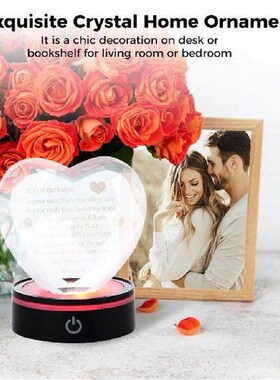 3D Crystal Gifts For Girlfriend Romantic Love Heart
