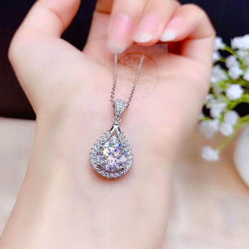 。Super flash water drop pear shaped imitation grade D morso