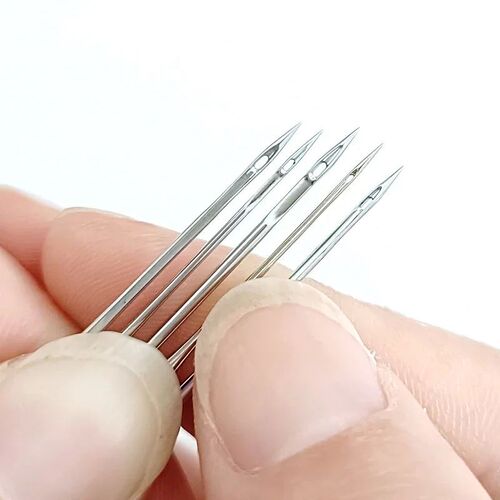 15/6/5Pcs Anti-Jumping Sewing Machine Needle Stretch Fabric
