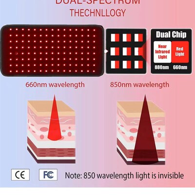 Newest 660nm /850nm Therapy Belt LED Red Light Infrared Body