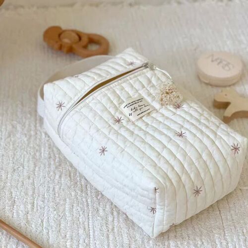 Portable Stroller Nappy Bag Quilted Baby Diaper Caddy Organi