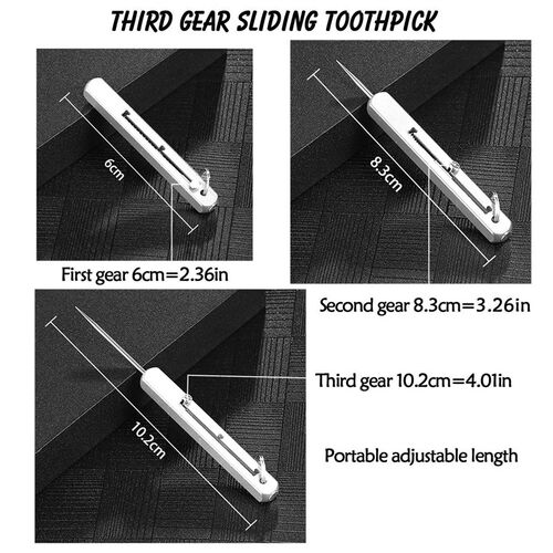 Portable Titanium Toothpicks Pocket Toothpick Metal Toothpic