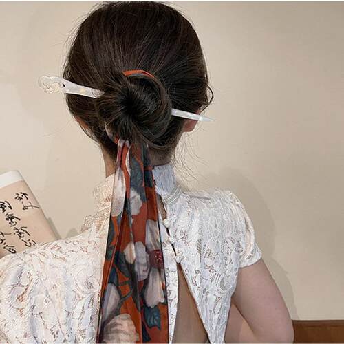 Vintage Chinese Style Hair s Acetate Chopstick Plate Hair Fo