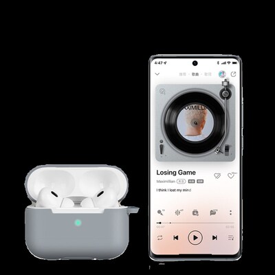 Full Protective Liquid Silicone Case Cover with Hook for Air