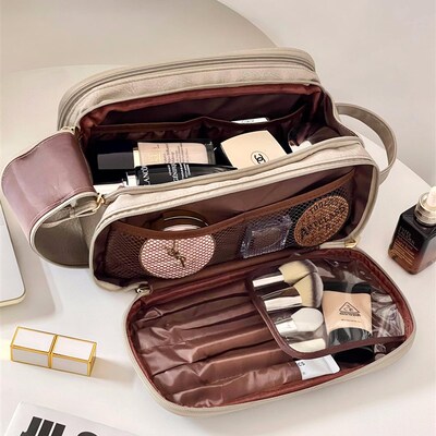 Lazy makeup bag small toiletries box large capacity storage
