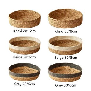 Storage Box Container Organizers Round Rattan Basket For