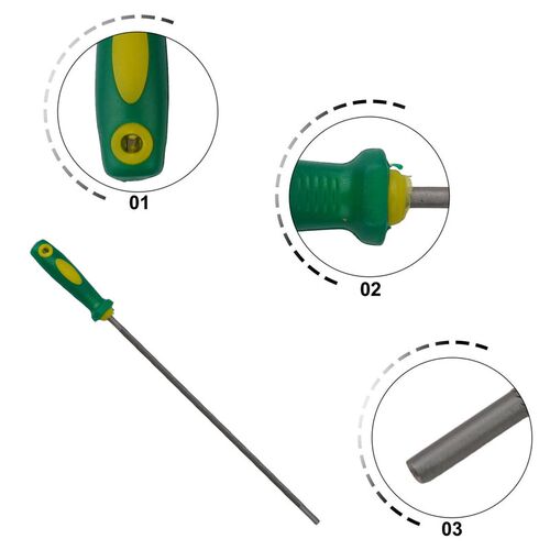 1pcs 4.0/4.8/5.5mm Round High Carbon Steel Sharpening Chains