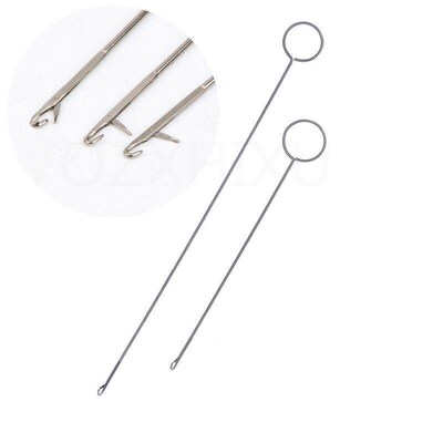 1PC Metal Sewing Loop Turner Hook For Turning Fabric Tubes S