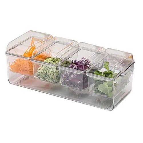 Chilled Serving Tray Garnish Transparent Fruit Platter