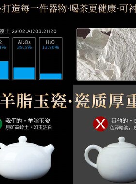 Chinese Style Suede Jade Tea Tray Tea Set Ceramic Jade Porce