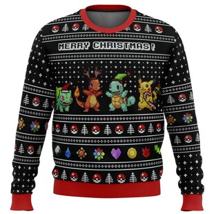 Gift Pokemon Santa Sweater Sweaters Ugly Christmas