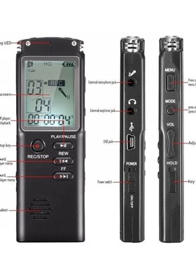 Digital Voice Recorder Audio Pen Microphone MP3 Player Telep