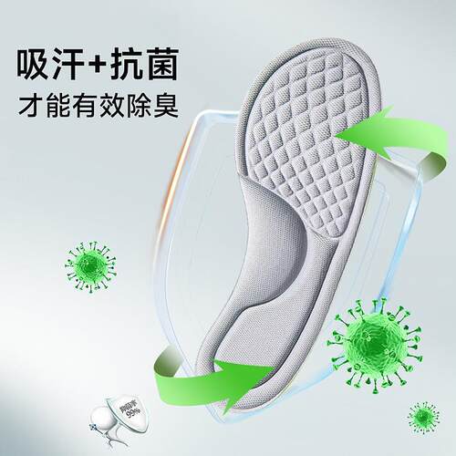 Aromatic Wormwood Insoles for Men - Sweat Absorption, Odor P