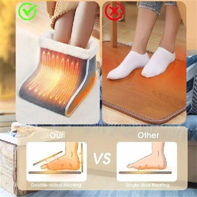 Electric Foot Heating Pad Washable 5 Modes Control Setting