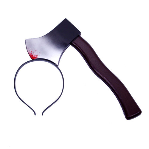 Halloween hair band simulation of wearing a hair fascinator