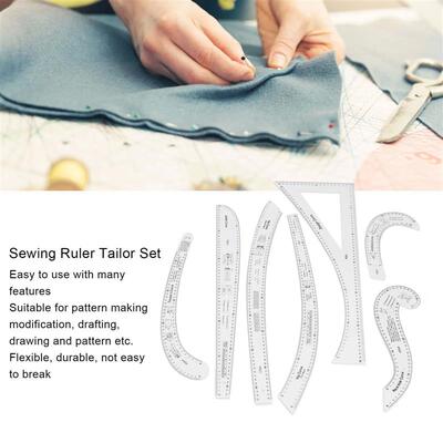 7Pcs Curve?Ruler?Set High?Accuracy? Sewing Pattern Makin