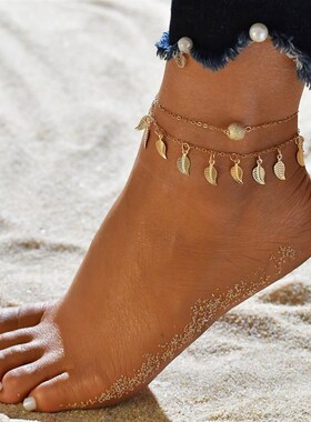 Bohemia Beads Ankle Bracelet for Women Leg Chain Round Tasse