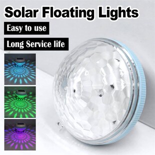 Solar Floating Pool Light Rechargeable Led Lamp With Panel O