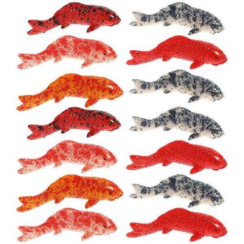 20 Pcs Fish Tank Koi Decorations Office Tanks Simulated