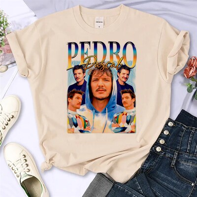 Pedro Pascal Tee women summer t-shirts girl designer funny c