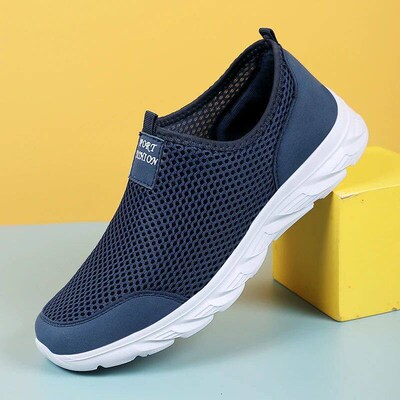 Men Shoes Breathable Mesh Summer Lightweight Hiking Walking