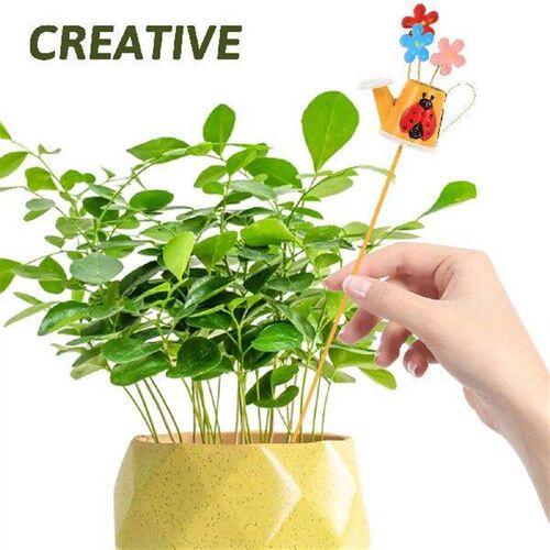 5 Pcs Iron Craft Stakes for Garden Decor Durable Outdoor