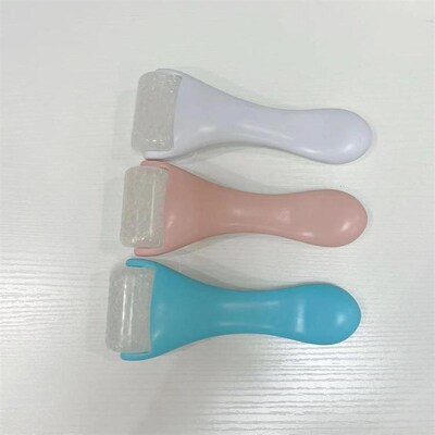 Face Roller Pink Cool Ice Roller Massager for Anti Puffiness