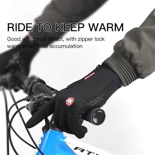 Autumn Winter Motorbike Gloves Men Women Windproof Anti-slip