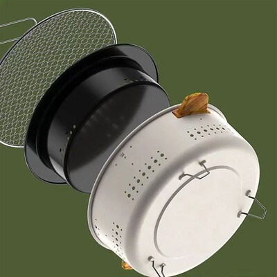 Portable Barbecue Grill Korean Charcoal Stove Stainless Stee