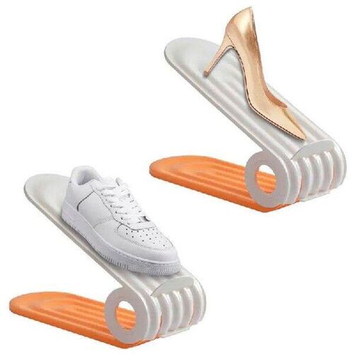 Shoe Slot Organizer 4 Levels Adjustable Anti-Slip