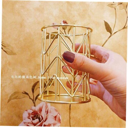 pencil nordic gold pen holder makeup brush storage tube