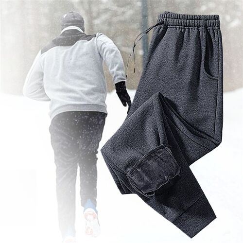 Mens Winter Warm Jogging Pants Fleece Men 5XL Large Size Tr