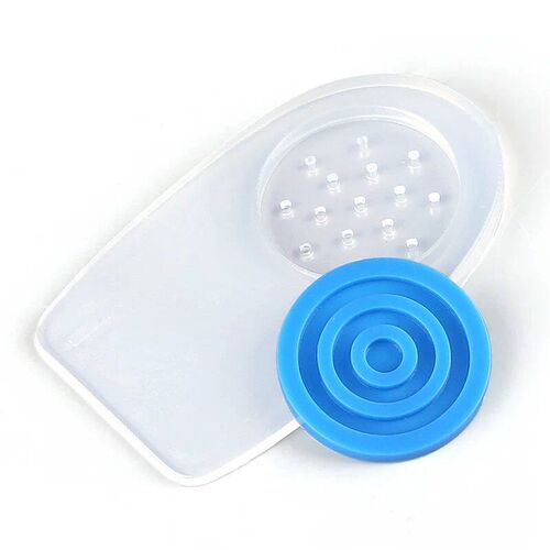 Silicone Heel Pads for Men & Women - Soft Shock-Absorbing Cu