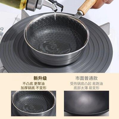 Stainless steel frying pan and egg filling artifact