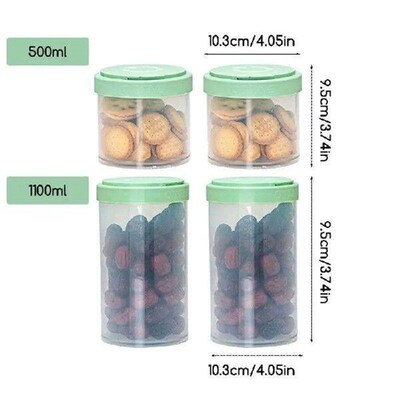 4pcs Airtight Food Storage Containers Set With Lids For