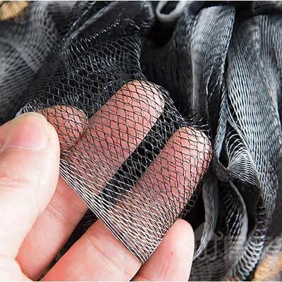 Soft Shower Mesh Foaming Sponge Exfoliating Scrubber Black B