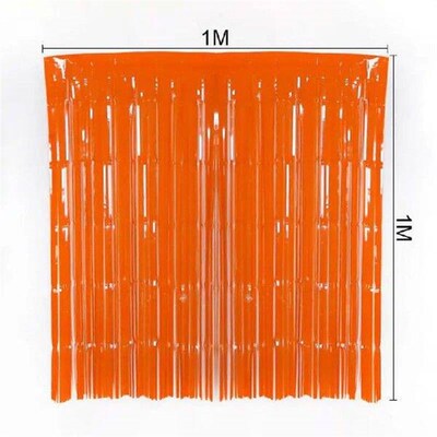 1~8PCS Create A Sense Of Atmosphere Black Rain Silk Door