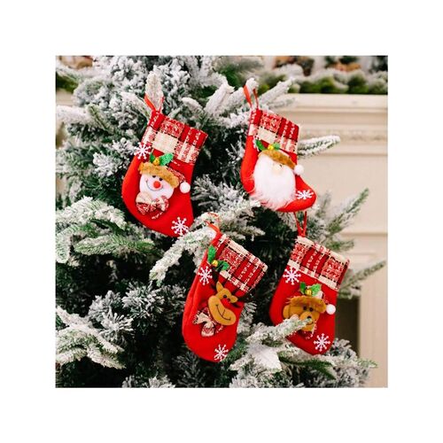 Christmas Tree Hanging Mini Stockings Decoration Small Candy