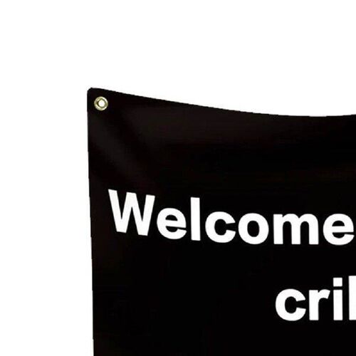 2X3/3X5 FT Welcome To My Crib Flag Wall Art Tapestry Wall