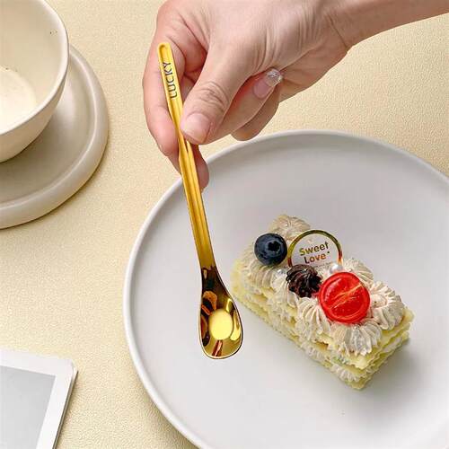 2/3PCS 304 Stainless Steel Coffee Stirring Spoon Reusable Lo