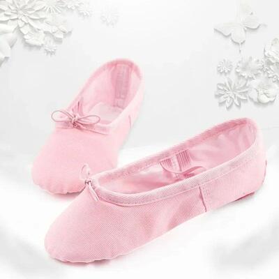 Ballet Shoes Canvas for Girls Dance Slippers Split Sole Gymn