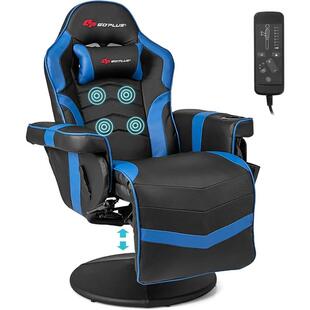 Gaming Recliner Adjustable Massage Gaming Chair with Cup Hol