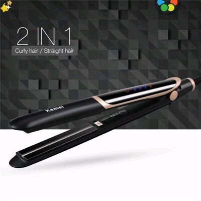 New 2-in-1 Professional-Quality Flat iron hair Straightener