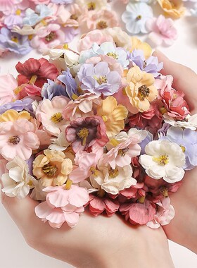 30Pcs 3cm Multicolor Daisy Flower Heads Mini Silk Artificial